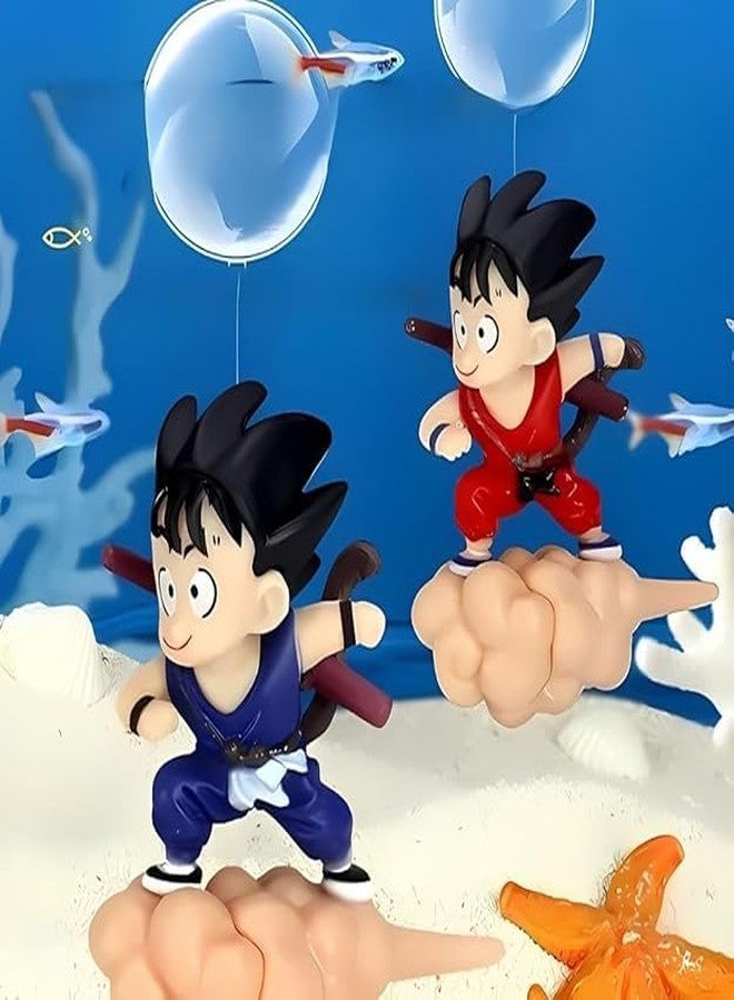 VAYINATO® 2 Pcs Floating Gugu (Random Color) Standing On The Cloud Action Figure Float Figurines Landscaping Ornaments for Fish Tank Decoration by Petzlifeworld - Image 1